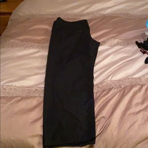 Adjustable black scrub pants